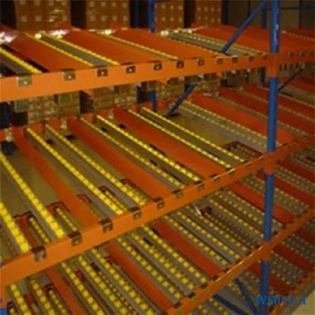 Fifo Steel Carton Gravity Flow Rack com rolos