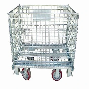 Gaiola de malha de aço para armazenamento logístico