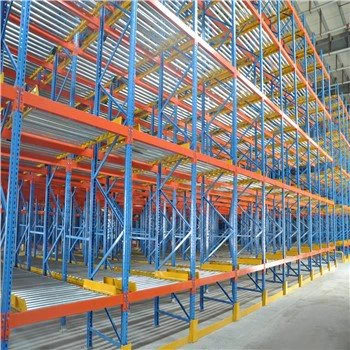 Sistema de rack de fluxo de palete de gravidade automática do armazém